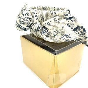 Snakeskin Print Hinged Scarf Bracelet EUC